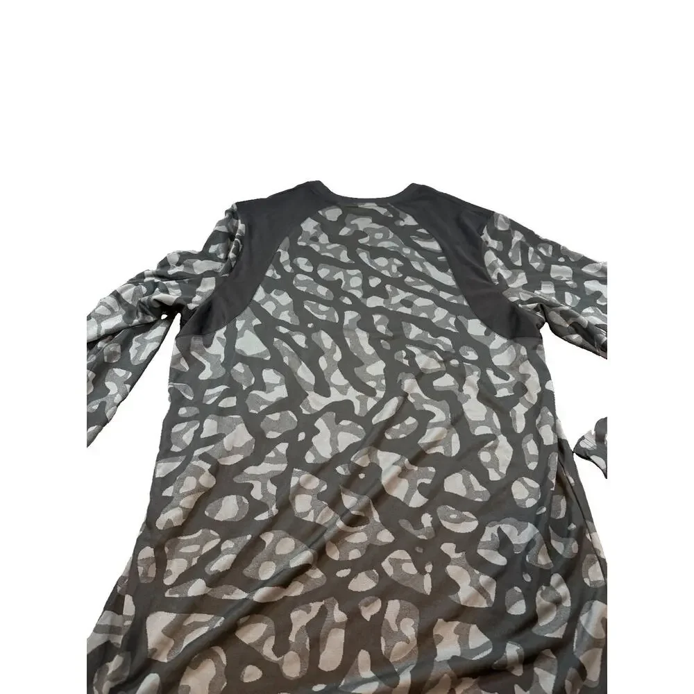Jordan Dri-FIT Shirt Men’s XL Black Gray Camo Long Sleeve Jumpman 706721-010 NWT